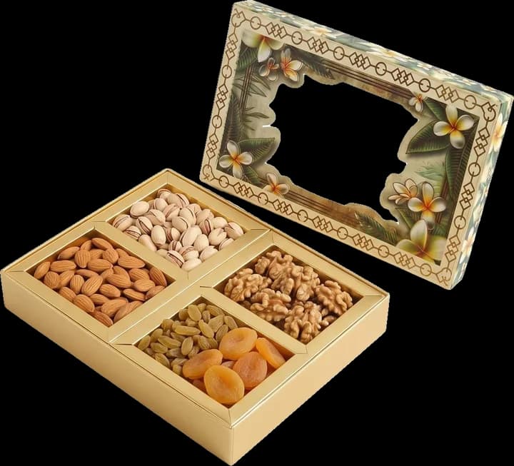 Design 490 — Kappa Box, Mini (Bacha) · 200 g · 4 khana