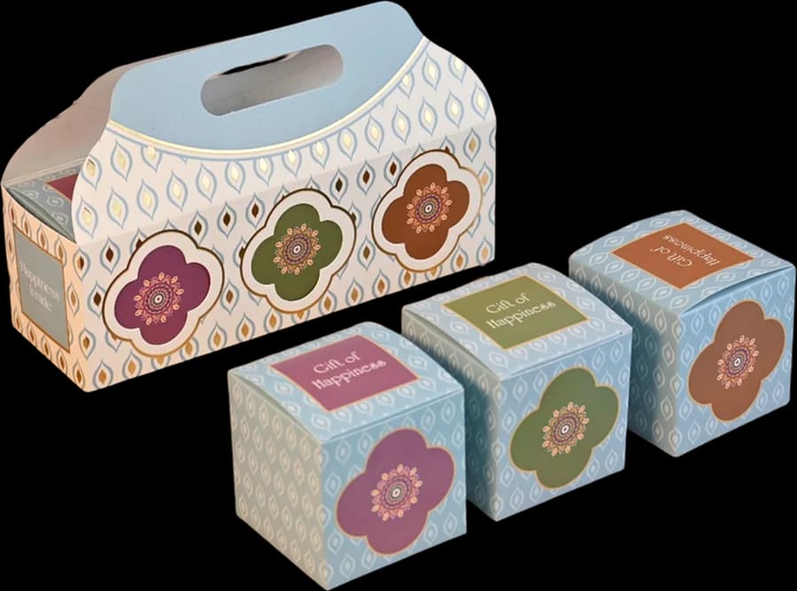 Design 1657 — Jar Box, 3 Jar · 400–500 g