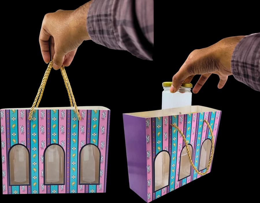 Design 1805-A — Jar Box, 3 Jar · 600–700 g