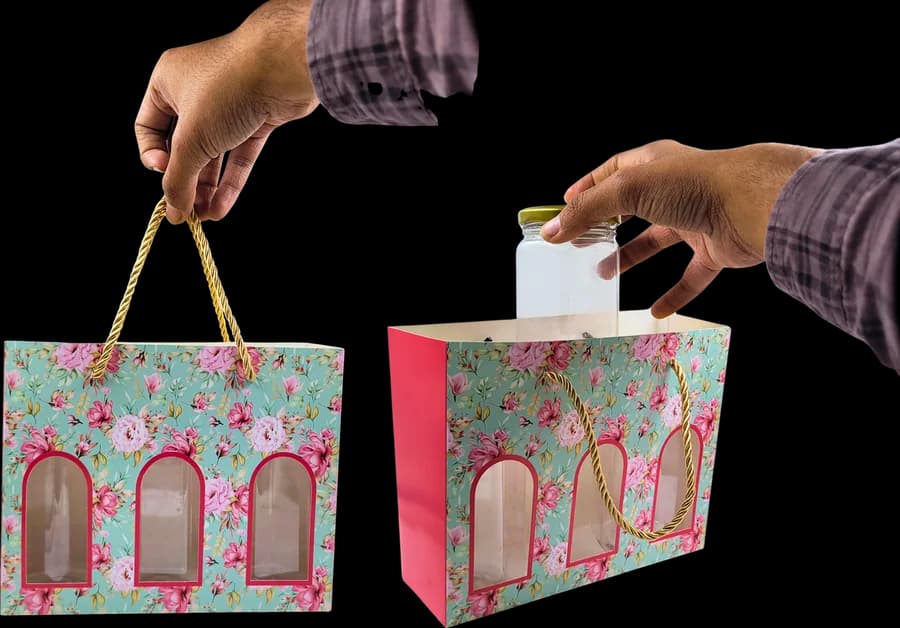 Design 1805-B — Jar Box, 3 Jar · 600–700 g