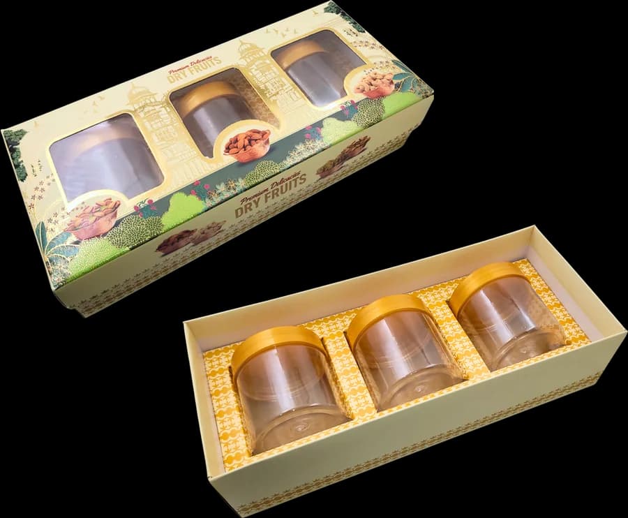 Design RJ-6 — Jar Box, 3 Jar · 450–525 g