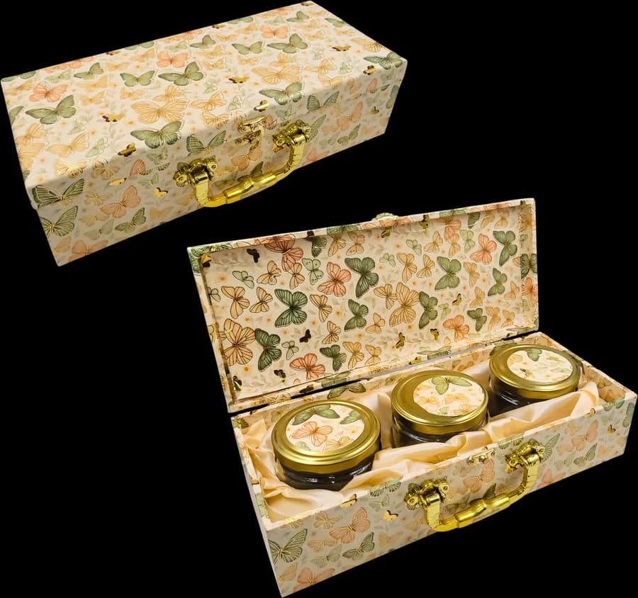 Design 517 — Jar Box, 3 Jar · 450–525 g