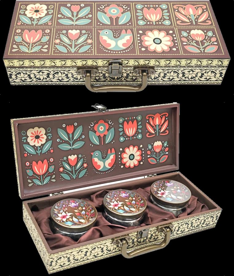 Design 216-B — Jar Box, 3 Jar · 225–300 g
