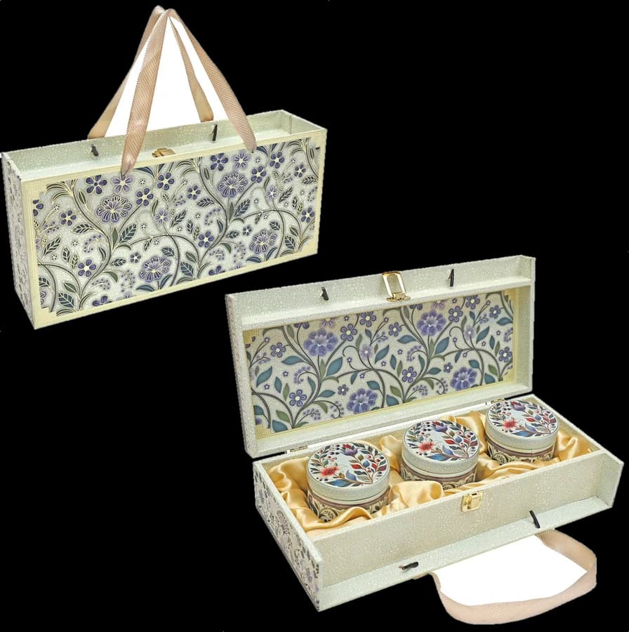 Design 286-B — Jar Box, 3 Jar · 400–500 g