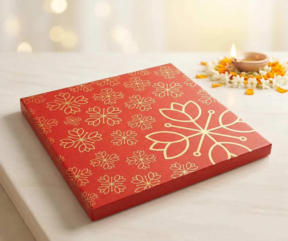 Design 109 — Kappa Box, 12×12 in · 600 g · 4 khana