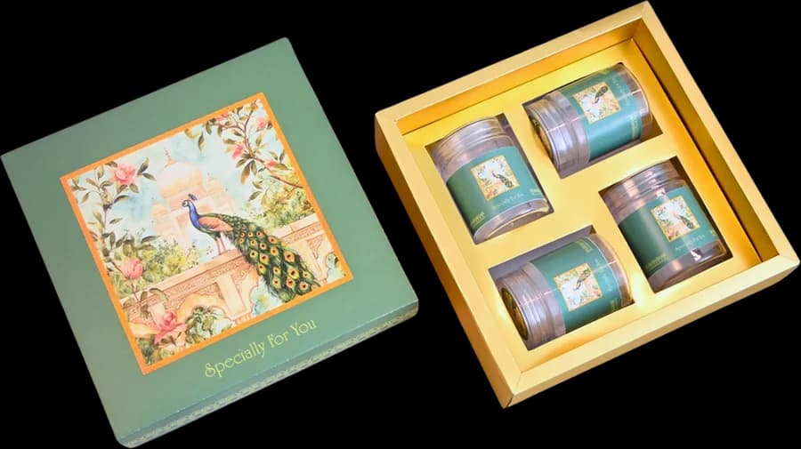 Design 1682 — Jar Box, 4 Jar · 400–500 g
