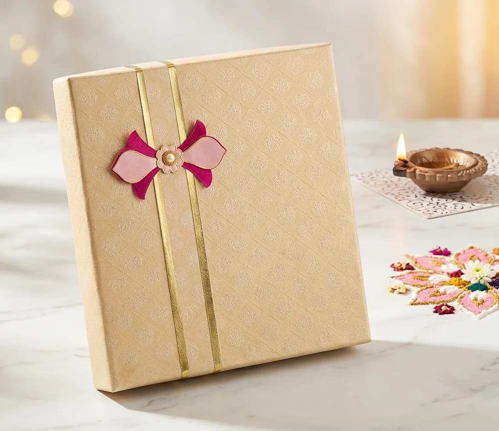 Design 129 — Kappa Box, 12×12 in · 600 g · 4 khana