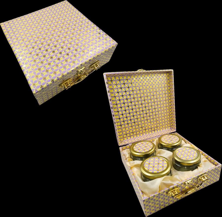 Design F-514 — Jar Box, 4 Jar · 600–700 g