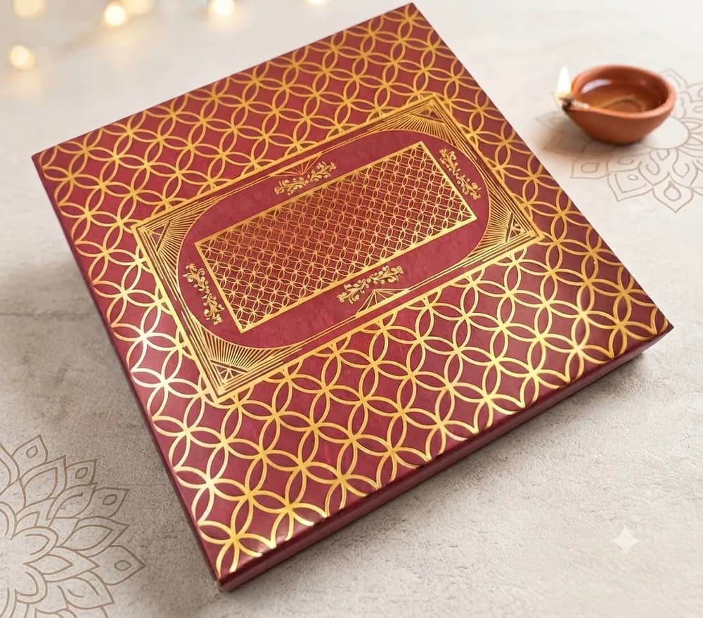 Design 103 — Kappa Box, 8×8 in · 200 g · 4 khana