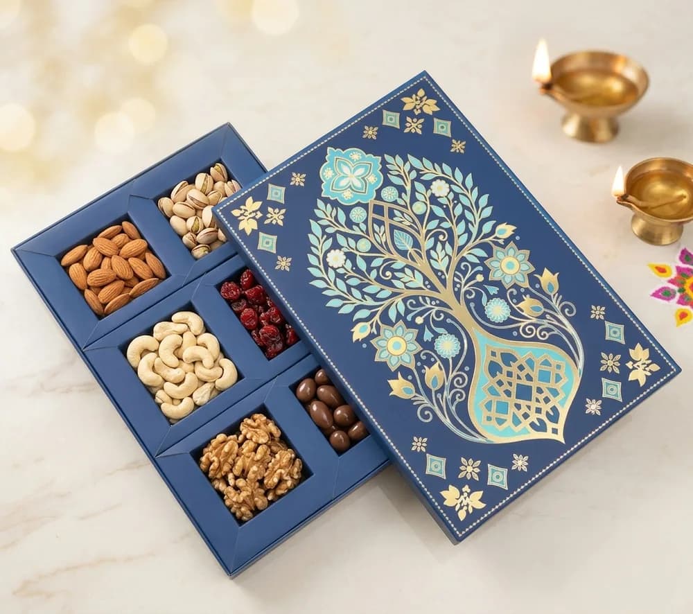 Design 1036-A — Kappa Box, 8×12 in · 300 g · 6 khana