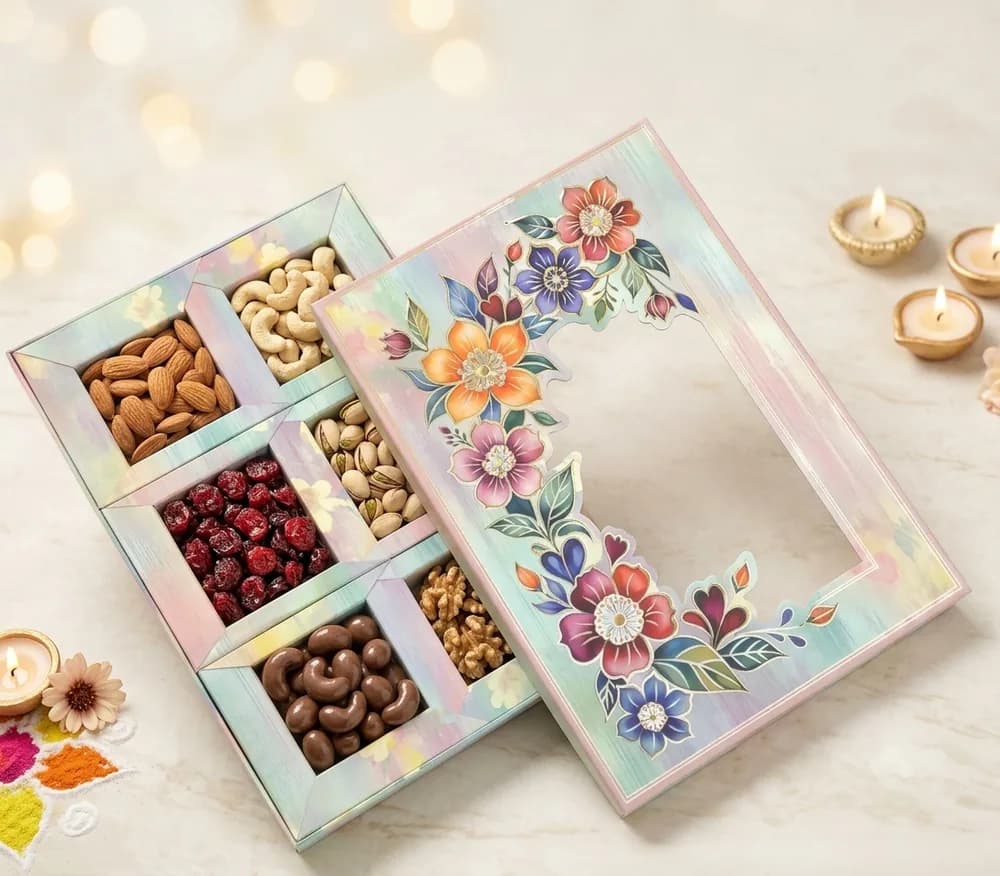 Design 1036-D — Kappa Box, 8×12 in · 300 g · 6 khana