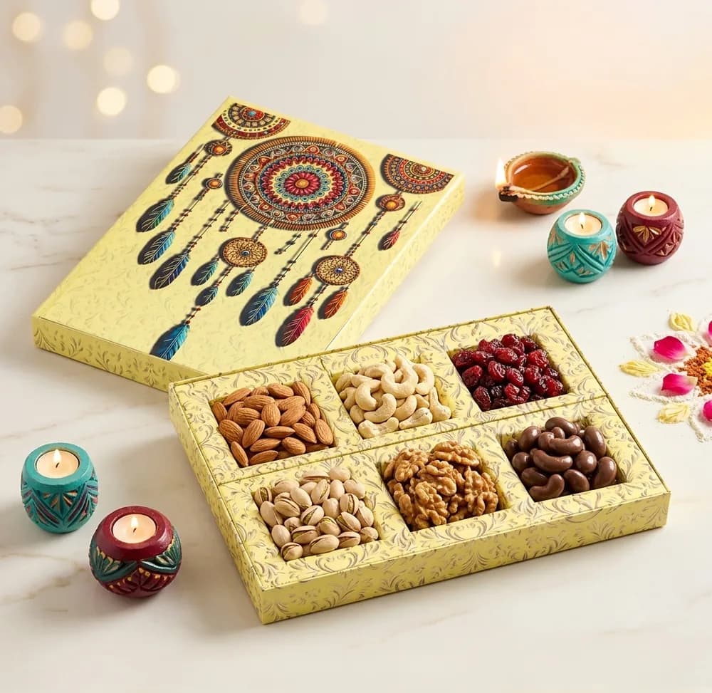 Design 1195-A — Kappa Box, 8×12 in · 300 g · 6 khana