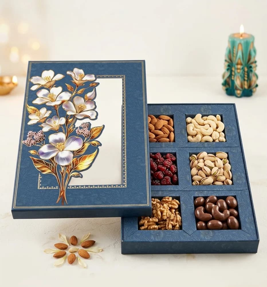 Design 1195-D — Kappa Box, 8×12 in · 300 g · 6 khana