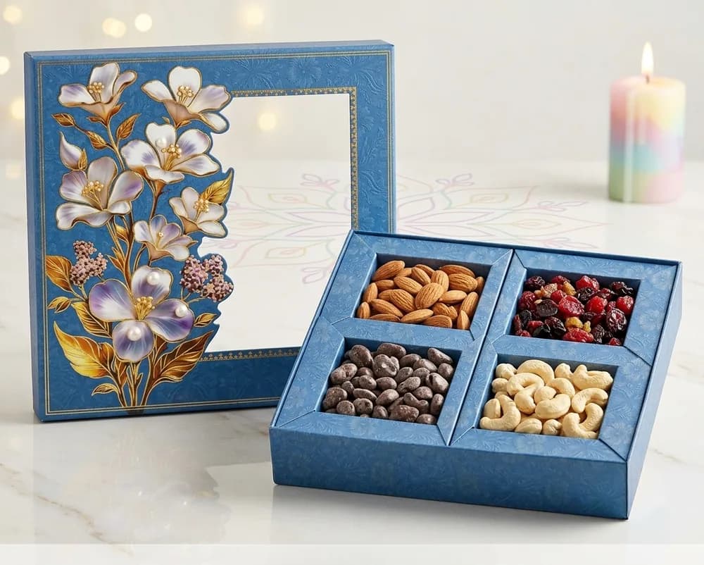Design 1095-D — Kappa Box, 10×10 in · 400 g · 4 khana