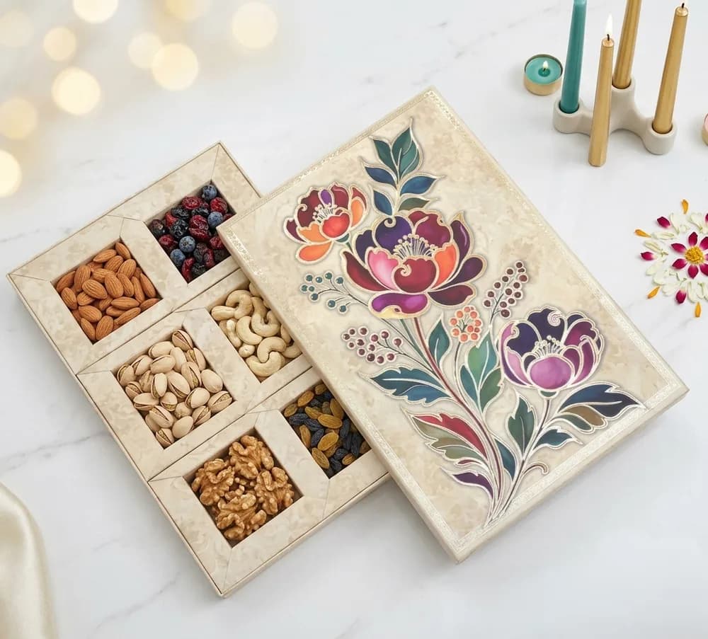 Design 1056-B — Kappa Box, 10×15 in · 600 g · 6 khana