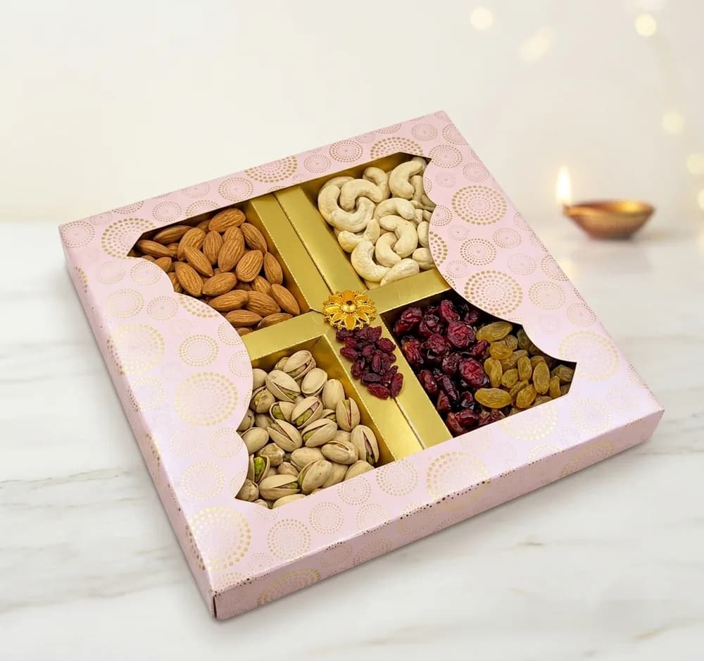 Design W-128 — Kappa Box, 8×8 in · 200 g · 4 khana