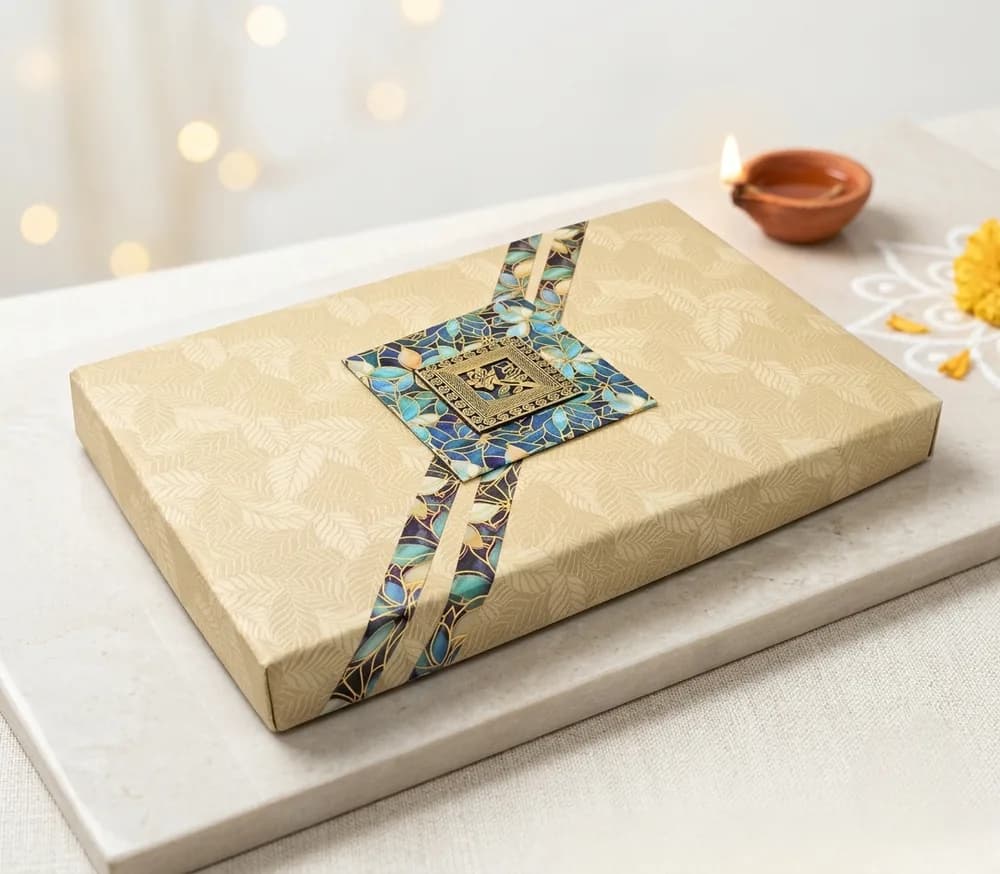 Design 406 — Kappa Box, 10×10 in · 300 g · 6 khana