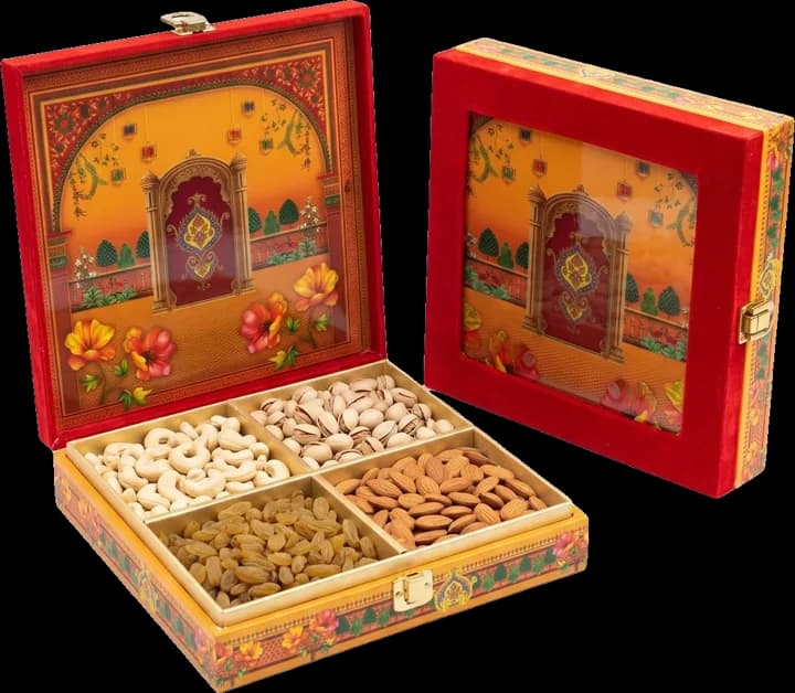 102 Partition Box — Kappa Box, 10×10 in · 400 g · 4 khana