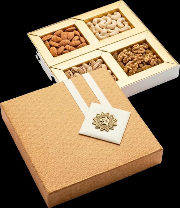 Design 131 — Kappa Box, 10×10 in · 400 g · 4 khana