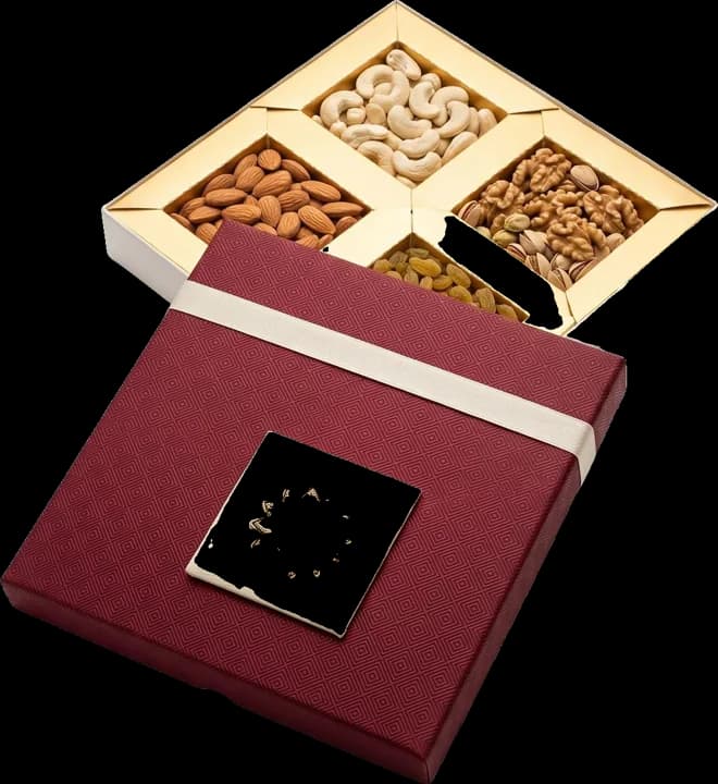 Design 135 — Kappa Box, 10×10 in · 600 g · 4 khana